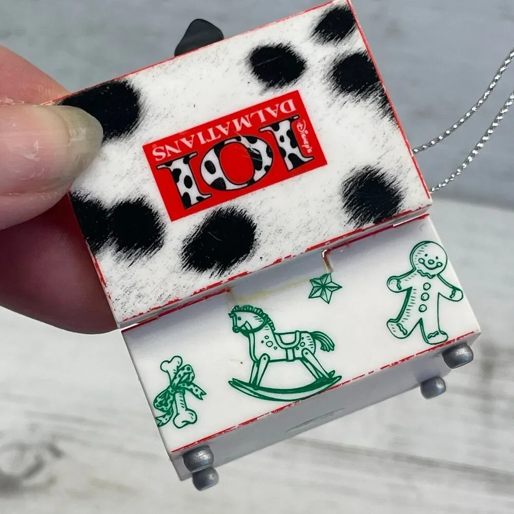 Vintage Dalmatian Dog Christmas Trinket Jewelry Box Ornament Merry Christmas